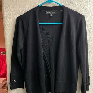 Novelty Stitch women’s black PS Rayon & Poly, long sleeve sweater. New w/out tag